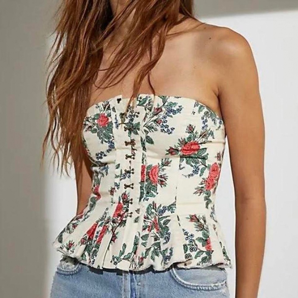 Free People lights out corset top